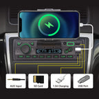 LXKLSZ Autoradio mit Bluetooth Single Din mit APP-Steuerung MP3-Player-Unterstützung Freisprechen/USB/FM/AM/TF/AUX-in/EQ-Set, Autoradio-Empfänger