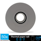 50 EC-Cash Thermorollen 57 x 40 x 12 für EC-Geräte mit Thermodrucker, Thermopapier EC-Cash Bonrolle, Bisphenol-A frei Ø40 mm