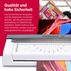Olympia A 350 Combo 3-in-1 Laminiergerät | Heiß- und Kaltlaminieren | Kombi Laminier- und Schneidegerät | Keine Blasenbildung | Laminiergerät A4 | Laminator | Modernes und kompaktes Design