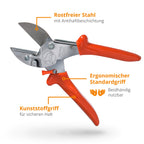 Original LÖWE 1 Profi Amboss-Gartenschere 1.104 mit rostfreier Stahlklinge und Antihaftbeschichtung - robuste und scharfe Schere aus rostfreiem Stahl eignet sich ideal für Holzarten wie Buche Esche