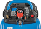Güde Kompressor Airpower 190/08/6 (ölfrei, max. Druck 8 bar, Kessel 6 l, 1100 W, eff. Liefermenge 145 l/min, Druckminderer/Manometer/Kondensatablassschraube, inkl. 6-tlg. Zubehör, Testnote SEHR GUT)