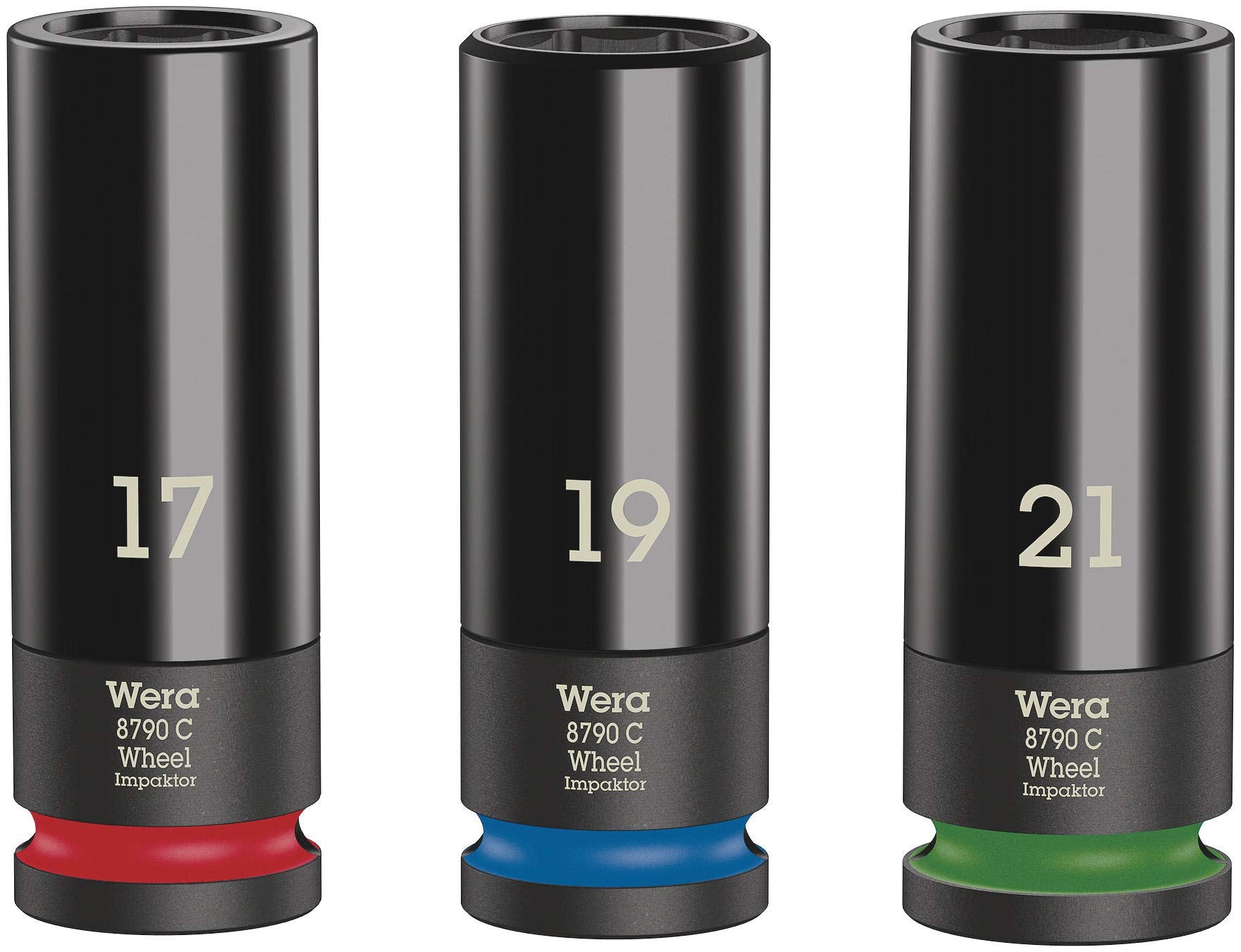 Wera 05004595001 Wheel Impaktor C Set 1, Steckschlüsseleinsatz-Satz, 1/2"-Antrieb, 3-teilig