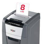 Rexel Optimum AutoFeed+ 90X Automatischer Aktenvernichter, 90 Blatt automatisch, Sicherheitsstufe P4, Partikelschnitt, für Zuhause / Home Office, 34 Liter Abfallbehälter, 2020090XEU