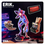 Grupo Erik LED Lampe Stranger Things Demogorgon Licht Deko - Stimmungslicht Schreibtisch 15 x 34 x 19 cm - Nachttischlampe Kinder und Erwachsene Zubehör - Offizieller Stranger Things Merch Fanartikel