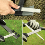 SHARPAL 127N Dual-Grit Diamant-Schleifstein mit Lederstreifen, Werkzeugschärfer zum Schärfen von Messer, Axt, Rasenmähermesser, Gartenschere und allen Klingenkanten, Grobe/Extrafeine 325/1200 Körnung