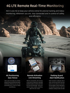 CHIGEE AIO-6 LTE 4G Motorcycle GPS Navigation with 6 inch Display, Motorcycle Carplay Android Auto, Real-time alerts, Electronic Fence,IP9X Waterproof