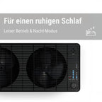 Stadler Form Luftbefeuchter Oskar big, energiesparender Raumbefeuchter für Räume bis 100 m² / 250 m³, Verdunster mit Abschalt-Automatik, dimmbare LEDs, sehr leise, schwarz