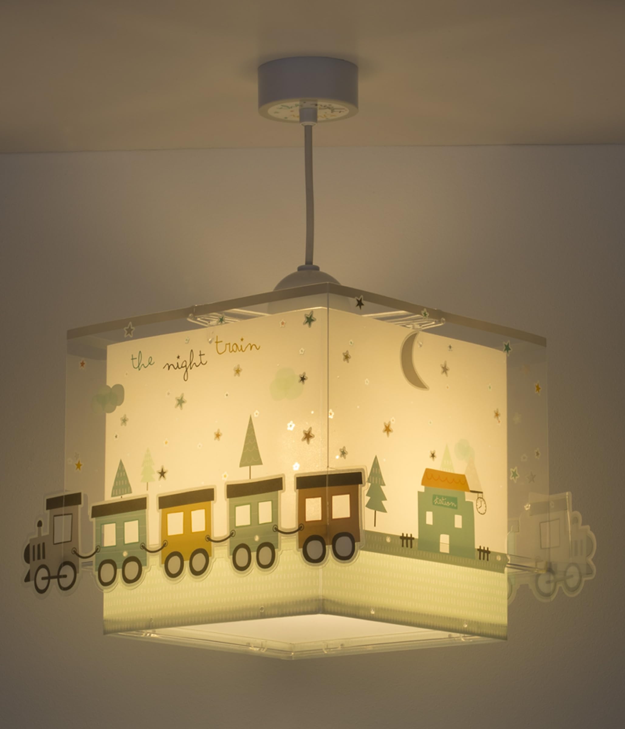 Dalber kinderlampe Pendelleuchte Hängelampe Zug Farben trainieren The Night Train Bunt
