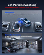 Avylet 4K+1080P Dashcam Auto Vorne Hinten, 5GHz Wi-Fi/APP Mini Dual Auto Kamera,1,5″ IPS, Unterstützt Externes GPS-Modul, Parküberwachung, Super Nachtsicht, WDR, 170°Weitwinkel, G-Sensor, Max 256GB