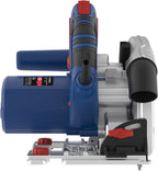 Güde 58232 Tauchkreissäge TS 57-1400 KE Set (1400 W, Sägeblatt-Ø 165 mm, Paralleler Tauchmechanismus, Winkelverstellung von 0° bis 47°)