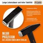 Picard Schlosserhammer mit Fiberglaskern 800g DIN 1041