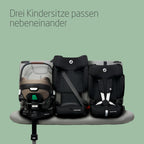 Maxi-Cosi Nomad XL Plus, Mitwachsender Kindersitz 9-36kg, 15 Monate - 12 Jahre, 76-150cm, Klappbarer Kinderautositz, Ultrakompakt & Leicht, G-CELL Seitenaufprallschutz, Reisetasche, Authentic Black