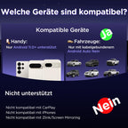 MSXTTLY Android Auto Wireless Adapter – 2026 U2AC-L9 Wandelt Ihre Wired in Wireless für Autos Radio mit Android Auto um, Kompatibel mit Android 11+, USB-C/A 5GHz WiFi Schwarz