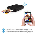 HP Sprocket Portable 2x3 Zoll Sofortbilddrucker (Schwarz) Zink-Papierbündel