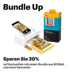 KODAK Dock Plus 4PASS Mobiler Fotodrucker (10x15cm) + 10 Blatts