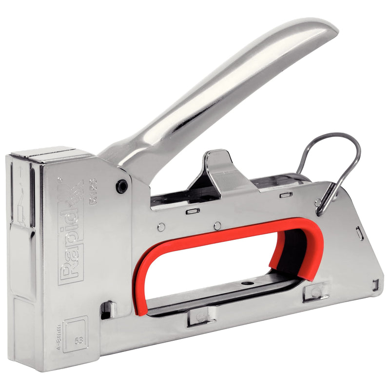 Rapid PRO R153 Handtacker - Kompakter Tacker aus Stahl für Holz und Stoffe, für Typ 53 Klammern (4-8 mm), Ergonomisch, Rückschlagfrei, Zum Polstern und Dekorieren