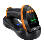 Tera Barcode-Scanner Kabellos Ladestation: 1D 2D QR mit digitalem Einstellungsbildschirm & Tastenfeld Schnellscan Bluetooth 2.4G & USB-Kabel deutsche Anleitung HW0009