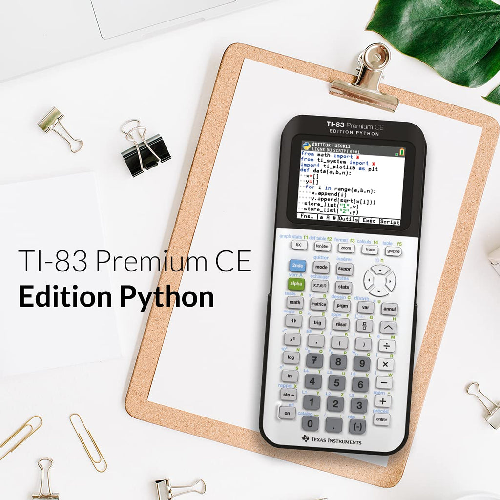 Texas Instruments TI-83 PREMIUM CE EDITION PYTHON Grafikrechner (nur mit französischer Anleitung und Sprache)