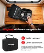 Zwei Solar Rückfahrkamera Kabellose Magnet : 2 Min DIY Installation 7,2 Zoll 1080P Dual Channel Monitor mit DVR Aufnahme Dual Rückfahrkameras Wohnmobil Camper Anhänger Pferdeanhänger