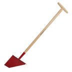 Fiskars Rasenkantenstecher, Länge: 104 cm, Breite: 23,5 cm, Borstahl-Kopf/Eschenholz-Stiel, Rot/Naturholz, Classic, 1003707