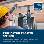Bosch Professional 18V System Akku-Bohrschrauber GSR 18V-65 (bürstenloser Motor, Kopflänge 166)