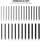 NEIKO 02621A Transferstanzer-Set mit hochwertigen wärmebehandelten Stahl-Stanzern, Lochstanzer-Set, Stanzgrößen 0,9 cm bis 1,27 cm, 28-teiliges Set