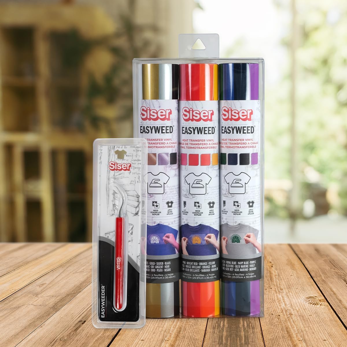 Siser Juliet® Starter Pack - Beinhaltet den Juliet High Definition Schneideplotter, sowie thermo-transferierbare Schneide- und bedruckbare Folien, Aufkleber und Zubehör