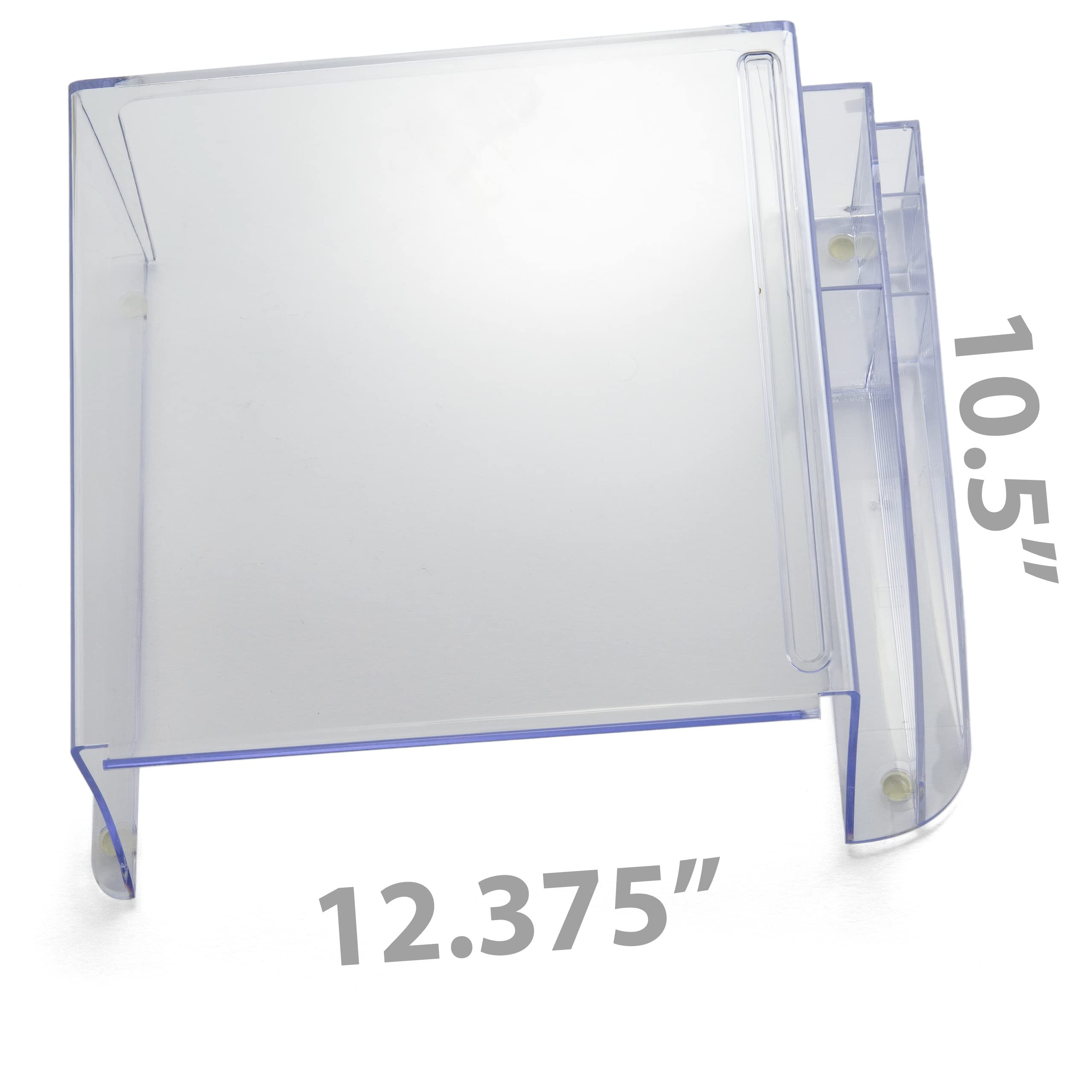 Officemate Telephone Stand, Laptop Stand, Clear Plastic Computer Riser, Laptops Elevator for Desk, Clear (21524)