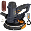 MAXXT Handschleifmaschine für Trockenbau, 810W Elektroschleifmaschine für Wände, 1500-2800RPM variable Geschwindigkeit, einstellbare Absaugung, Grob-/Feinschliff, 8 Stück Schleifscheibn
