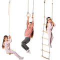 Goodevas Kinder Spielset – Indoor Klettergerüst und Outdoor Jungle Gym für Jungen und Mädchen – Kletterleiter und Gymnastikringe, ab 2-12 Jahre