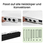 SpeedComfort Heizkörper Ventilator mit Control Sensor - Duo-Set (2X) - Bis zu 22% Energieeinsparung - Heizungsventilator Wärmepumpen-geeignet - Mehrere Geschwindigkeiten - Flüsterleise