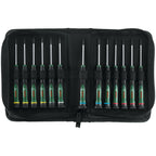 Bosch Präzisionsschraubendreher-Set 13-teilig (Präzise Schraubendreher für Heimwerken und Modellbau; S2-Stahl; Magnetische Spitzen; PH/SL/TX/HEX; Farbcodierte Größen; Softgrip)