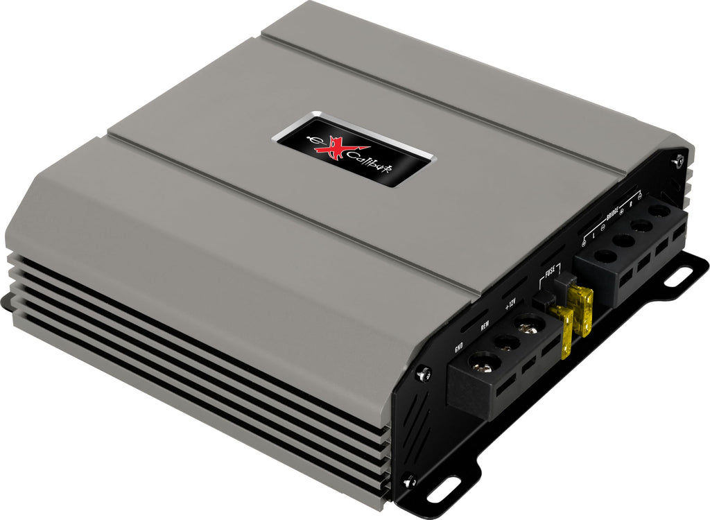 Excalibur X275.2 Auto Verstärker HiFi Stereo 2 Kanal 1300 Watt- Kfz Mini Verstärker Mit 2 x 650 Watt Endstufe Auto, Bass-Boost 12 dB, Variable Frequenzweiche, Remote Anschluss, Subwoofer Bridge Modus