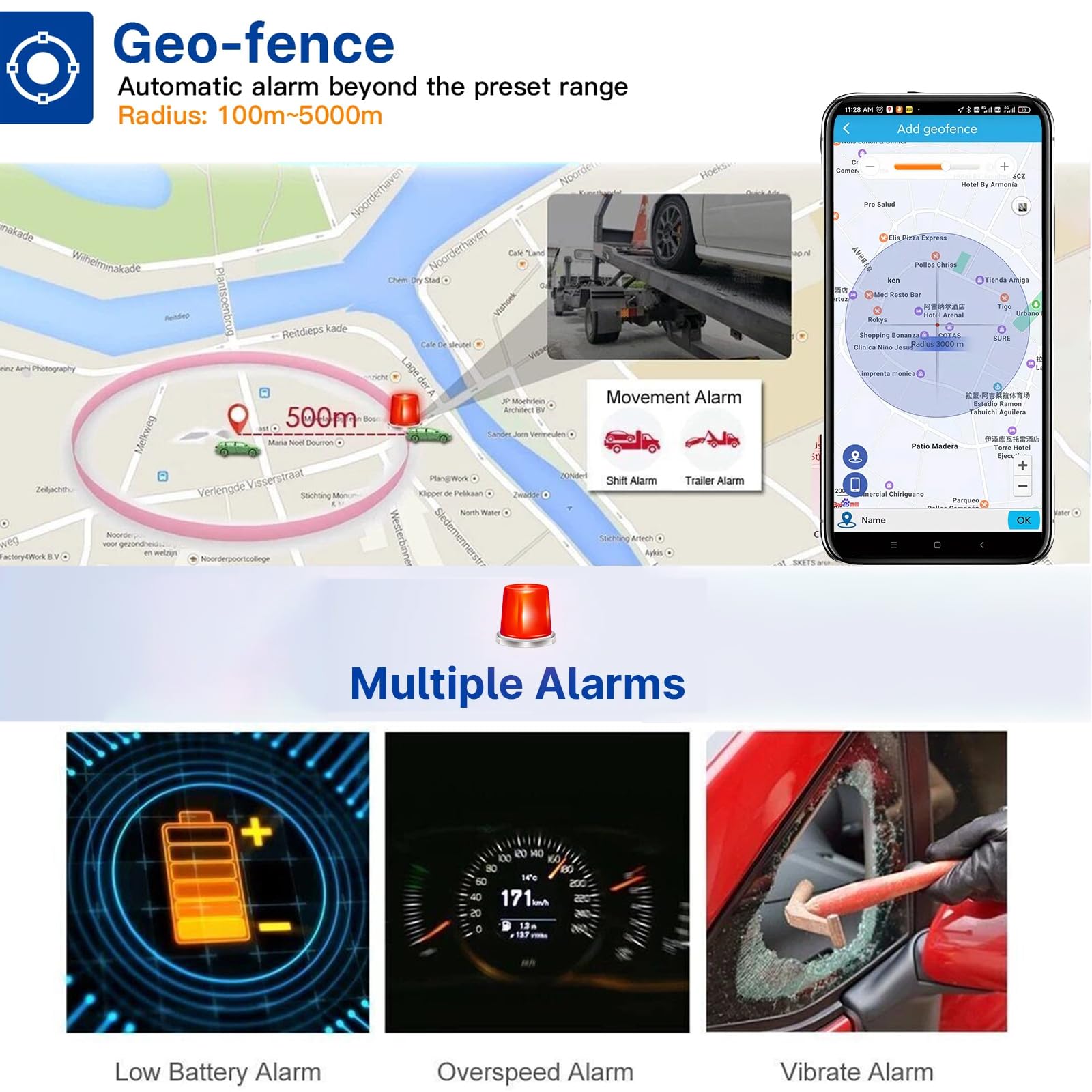 GPS Tracker 4G Auto 5000mAh 40 Tage Standby Locator 4G GPS Tracker für Fahrzeuge Versteckter magnetischer Wasserdicht Magnet mit freies Web APP GPS Gerät für Auto, Motorrad, LKW, Boot