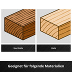 Original Einhell M-CASE 5-tlg. Forstnerbohrer-Set (aus C65 Stahl, E 6.3 Schaft, Querschneide, Zentrierspitze, konische Kopfform, 4-seitig geschlossene Vorschneide inkl. Aufbewahrungsbox)