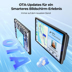 8'' Tragbares Carplay Display für Apple CarPlay & Android Auto, 1440x900 HD Display, Magnetische Halterung, OTA-Updates, Rückfahrkamera, Bluetooth, Sprachsteuerung, GPS-Navigation