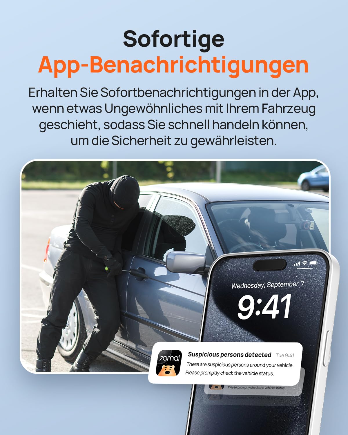 70mai 4G Hardwire Kit UP04 für Dash Cam 4K Omni, T800, A510, A810, 24 Stunden Smart Park Überwachung, Echtzeitig Überwachung, Sofortige App Warnung, GPS-Auto-Ortungsgerät
