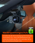 VANTRUE 5 Stufen 11,5 Ft USB-C Hardwire-Kit mit Acc für alle Dashcams, 6 Aufnahmezeiteinstellungen, 12V-24V zu 5V, 24Std. Parkmodus, kompatibel mit USB-C Dashcam