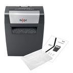Rexel Aktenvernichter Momentum X308, Partikelschnitt, 9-8 Blatt A4 (70-80 g/m²) Kapazität, Sicherheitsstufe P3, 15L Abfallbehälter, Schredder, schwarz, 2104570EU