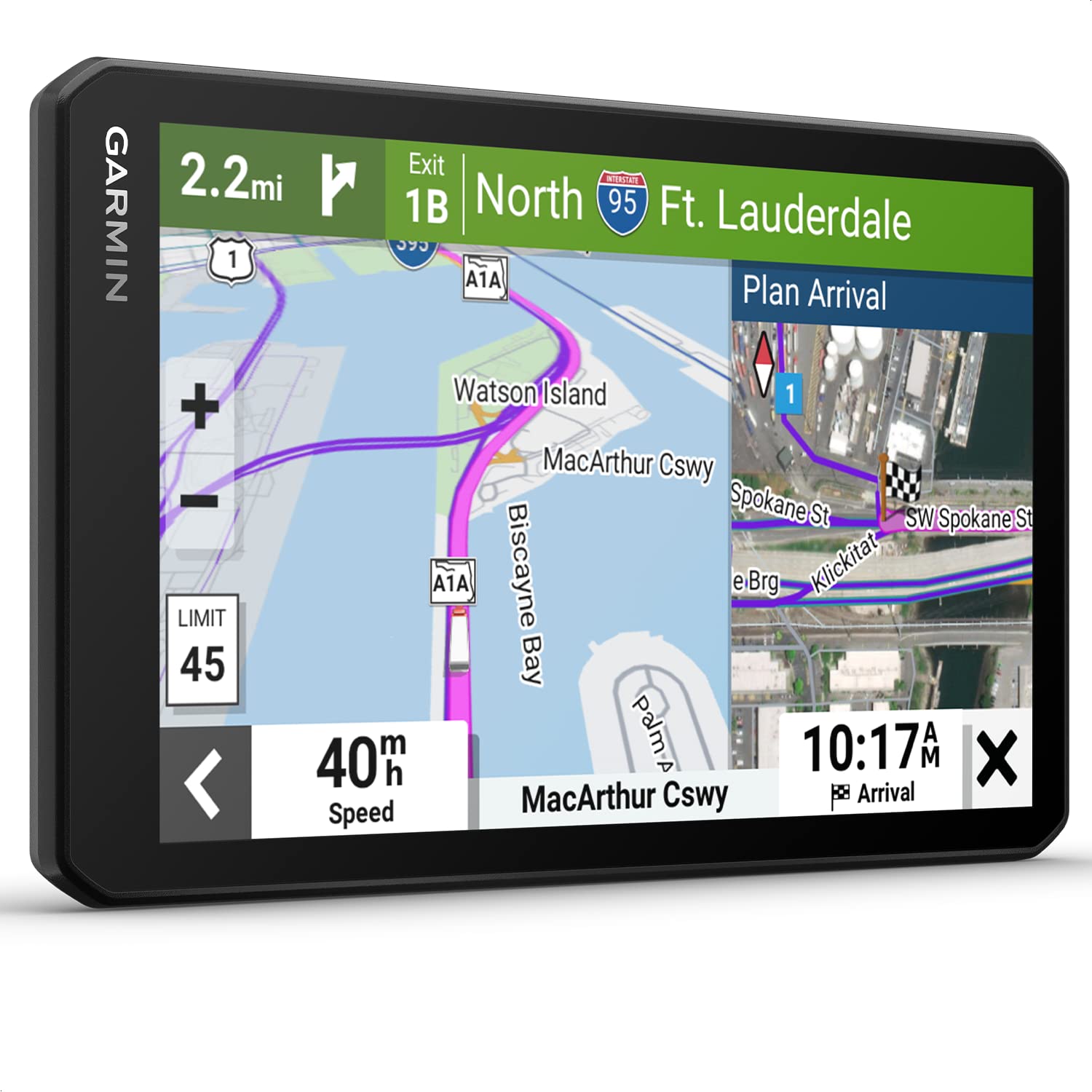 Garmin dēzlCam LGV 710 MT-D EU – LKW-Navi mit integrierter Dashcam, Kollisionswarner & Spurhalteassistenz. 7“ Farbdisplay, vorinstallierte EU Karten, fahrzeugspezifisches Routing & Satellitenbilder.