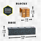 Minecraft Baustein-Lampe - Offiziell lizenziertes Merchandise, Baustein-Nachtlicht, Geschenk für Jungs, Gaming-Zimmerzubehör & Dekoration