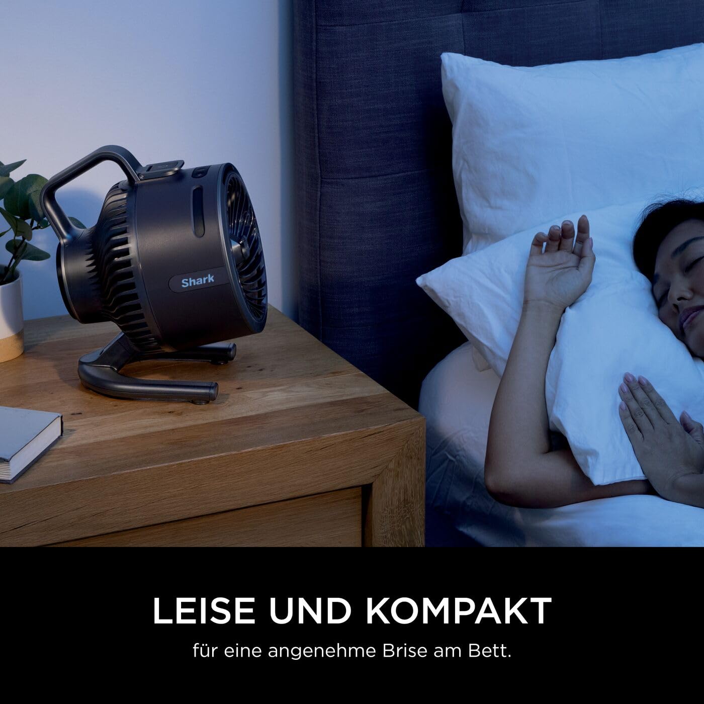 Shark FlexBreeze HydroGo – Leistungsstarker Nebelventilator, Kühlung im Innen- und Außenbereich, Leise und langlebig, Mit und ohne Kabel, Kompakt und Leicht, 5 Geschwindigkeiten, Anthrazit FA050EU