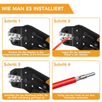 VIGRUE Solarstecker mc4 Stecker, mc4 Crimpzange Set für 2.5/4/6mm² Solarpanel PV Kabel, Männlich/Weiblich Solarpanel Kabelstecker, Ip68 Wasserdicht pv Stecker mit Crimpzange Schraubenschlüssel