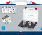 Bosch 5x PRO Ceramic dry Diamond Core Cutter Set for X-Lock und kleine Winkelschleifer (für Fliesen, Harte Fliesen, Ø 20,0, 25,0, 35,0, 51,0, 68,0 mm, Professional Zubehör Kleiner Winkelschleifer)