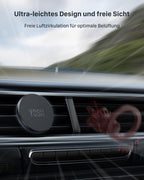 YOSH für MagSafe Autohalterung, Handyhalterung Auto mit N52 Magnet, Ultra-Stabiler Lüftung KFZ Handyhalterung, Magnetische Handyhalter fürs Auto, für iPhone 17/16/15/14/13/12 Serie, ohne Metallplatte