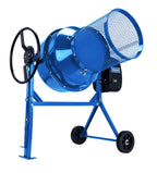 scheppach Betonmischer MIX160 Betonmischmaschine + Siebtrommel (160L Fassungsvermögen, 650W Mörtelmischer, Rastscheibenarretierung über Fußbedienung, Zementmischer mit Gußzahnkranz und Kompostsieb)