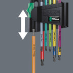 Wera Winkelschlüsselsatz 967 SPKL/9 TORX® BO Multicolour, BlackLaser, 9-teilig, 05073599001
