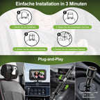 FNITAER Baby Kamera Auto mit 4.3" Display, Spiegel auto baby rückbank 1080P,Babyautospiege mit HD Nachtsicht und 120°-Betrachtungswinkel,Auto-Babyphone einfache Installation Cigarette Lighter,Schwarz