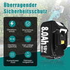 4 Pcs 8000mAh 18Volt Lithium-Ersatzakku für Makita Akku 18V, Kompatibel mit Makita 18V Akkus BL1860 BL1840 BL1830 BL1820 BL1815 BL1835 BL1845, mit LED-Indikator für Akku-Werkzeuge