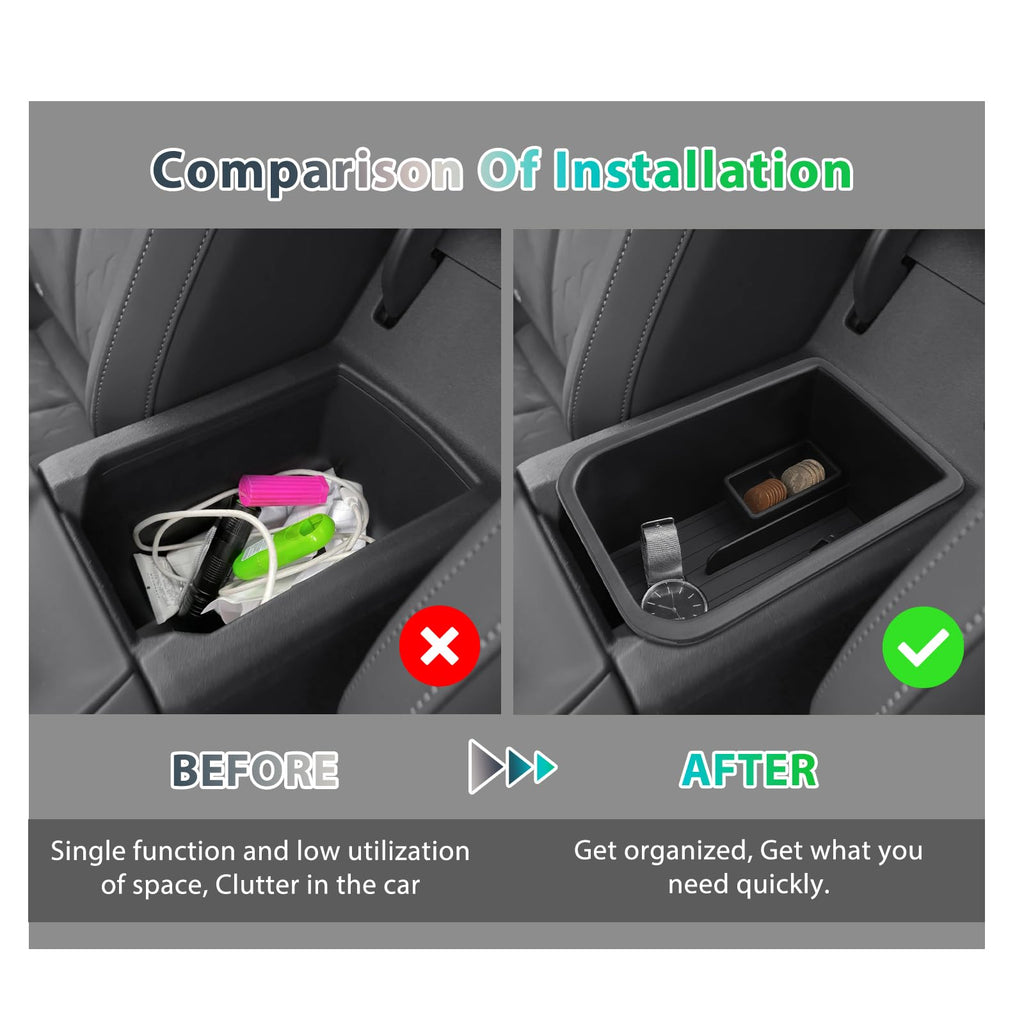 GAFAT Kompatibel mit Neu Cupra Terramar 2025 2026 Mittelkonsole Aufbewahrungsbox, Armlehne Organizer Ablagen für Terramar VZ 2.0/1.5 Hybird VZ, mit Silikon-Münzbox und Gummimatte